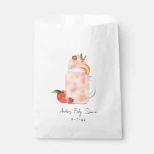 Little Peach Fruit Smoothie Girl Babydusche Geschenktütchen