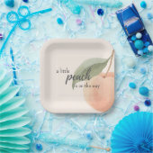 Little Peach is on the Way Baby Shower  Pappteller (Party)