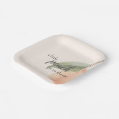 Little Peach is on the Way Baby Shower  Pappteller (Gewinkelt)