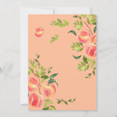 Little Peach ist auf der Way Baby Dusche Einladung (Rückseite)