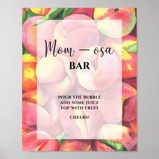 Little peach \ Mama-osa Bar Poster (Vorne)