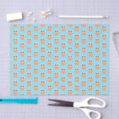 "Little Peach Owl" Seidenpapier (Handwerk)