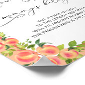 Little Peach Wie groß ist Mommy's Bauch Poster (Ecke)