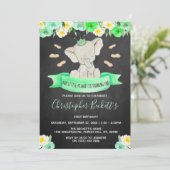 Little Peanut 1. Geburtstag Einladung (Stehend Vorderseite)