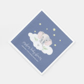 Little Peanut Baby Dusche Blue Elephant Napkins Serviette (Ecke)
