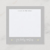 Little Peanut Baby Shower Books for Baby Gray Begleitkarte (Rückseite)