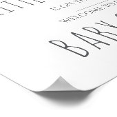 Little Peanut Baby Shower Sign - Boy Poster (Ecke)