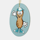 Little Peanut (blau) Keramikornament (Links)