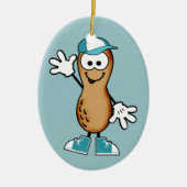 Little Peanut (blau) Keramikornament (Vorne)