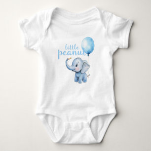 Little Peanut Blue Elephant Baby Bodysuit - Niedli Strampler