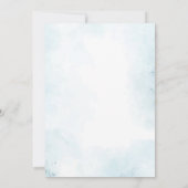 Little Peanut Blue Elephant Baby Boy Dusche Einladung (Rückseite)