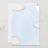 Little Peanut Blue Elephant Baby Shower by Mail Einladung (Rückseite)