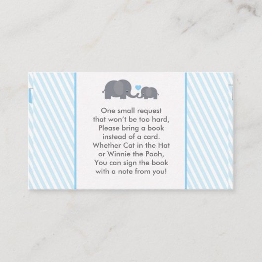 Little Peanut Book Request Card für Einladung (Vorderseite)