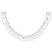 Little Peanut Boy Blue Elephant Dusche Sprinkle Wimpelkette (Alle)