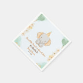 Little Peanut Dreams - Elephant Baby Shower Serviette (Ecke)