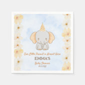 Little Peanut Dreams - Elephant Baby Shower Serviette (Vorderseite)