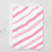 Little Peanut Elephant Baby Shower Bingo Game Pink Einladung (Rückseite)