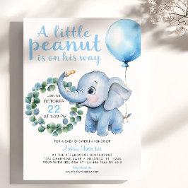 Little Peanut Elephant Baby Shower Invitation - Cu Einladung