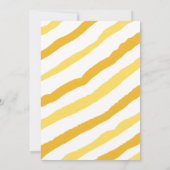 Little Peanut Elephant | Babydusche | Gelb Einladung (Rückseite)