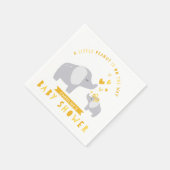 Little Peanut Elephant | Babydusche | Gelb Serviette (Ecke)