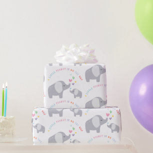 Little Peanut Elephant   Babydusche   Regenbogen Geschenkpapier
