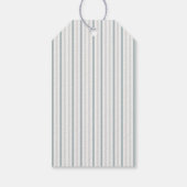 Little Peanut Elephant Blue Striping Baby Dusche Geschenkanhänger (Rückseite)