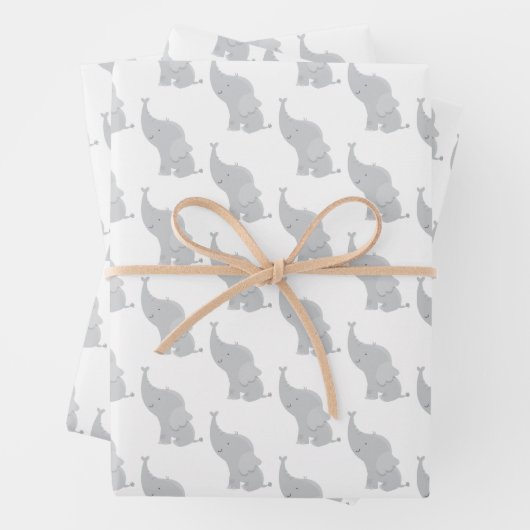 "Little Peanut" Elephant Gift Wrap Geschenkpapier Set (Beispiel)