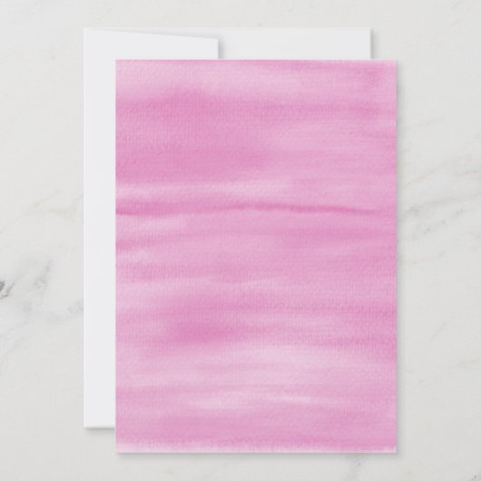 Little Peanut Elephant Girls Babydusche Einladung (Rückseite)