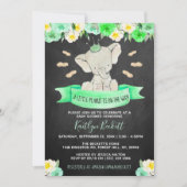 Little Peanut Gender Neutral Baby Dusche Einladung (Vorderseite)