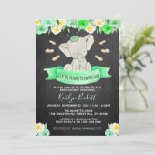 Little Peanut Gender Neutral Baby Dusche Einladung (Stehend Vorderseite)