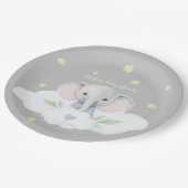 Little Peanut Gender Neutral Baby Duwer Elephant Pappteller (Schrägansicht)