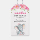 Little Peanut Pink Elephant Baby Girl Duwer Gefall Geschenkanhänger (Vorderseite)