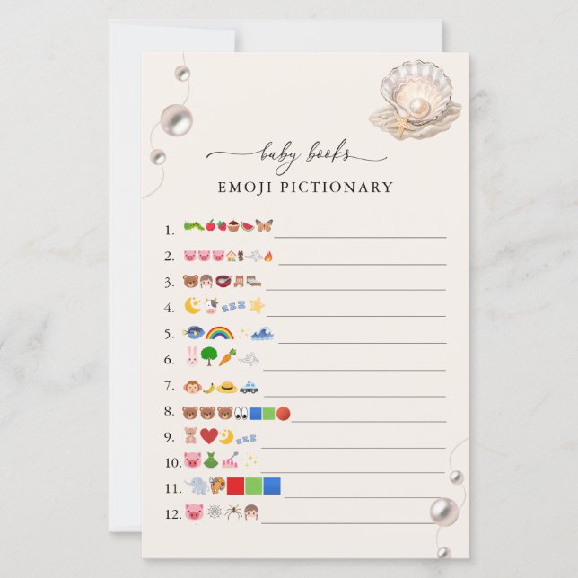 Little Pearl Baby Books Emoji Pictionary Game (Vorderseite)