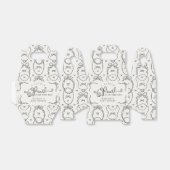 Little Pearl Black Coquette Bow Baby Dusche Geschenkschachtel (Ungefaltet)