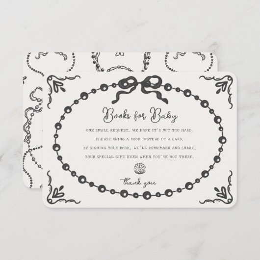 Little Pearl Coquette Books for Baby Insert (Vorne/Hinten)