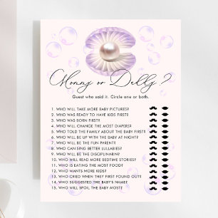 Little Pearl Mommy oder Daddy Baby Shower Game