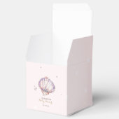 Little Pearl Seashells Diamonds Dots Baby Shower Geschenkschachtel (Geöffnet)