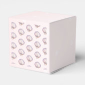 Little Pearl Seashells Diamonds Dots Baby Shower Geschenkschachtel (Rückseite)