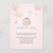 Little Pearl Seashells Dots Baby Shower Begleitkarte (Vorderseite)