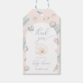 Little Pearl Seashells Ocean Beach Baby Dusche Geschenkanhänger (Vorderseite)