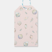 Little Pearl Seashells Ocean Beach Baby Dusche Geschenkanhänger (Rückseite)