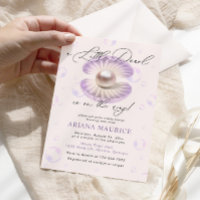 Little Pearl Watercolor Lila Muschel Kinderdusche