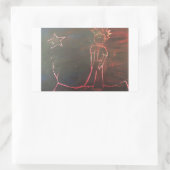 Little Pee 2 Rechteckiger Aufkleber (Tasche)