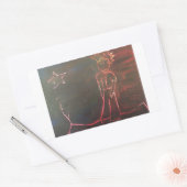 Little Pee 2 Rechteckiger Aufkleber (Umschlag)