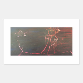 Little Pee 2 Rechteckiger Aufkleber