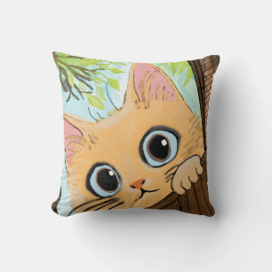 Little Peekaboo Kitten Kissen
