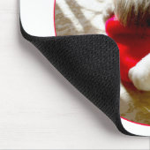 Little Pekingese Grabs Santa Mousepad (Ecke)