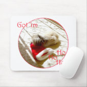 Little Pekingese Grabs Santa Mousepad (Mit Mouse)