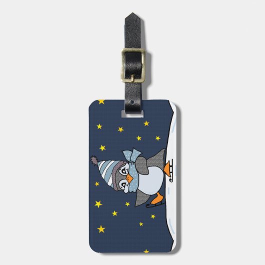 Little Penguin Gepäckanhänger (Vorderseite vertikal)