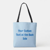 Little penguin getting a snow ball tote bag tasche (Rückseite)